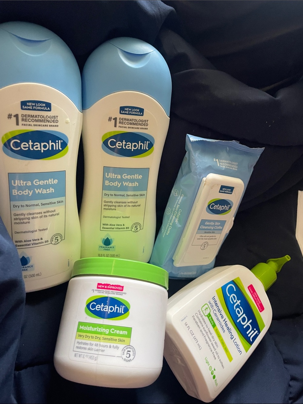 Cetaphil Kids Moisture Care Set - Light Blue, White & Green